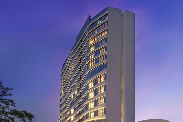 Hotel Exterior at Night