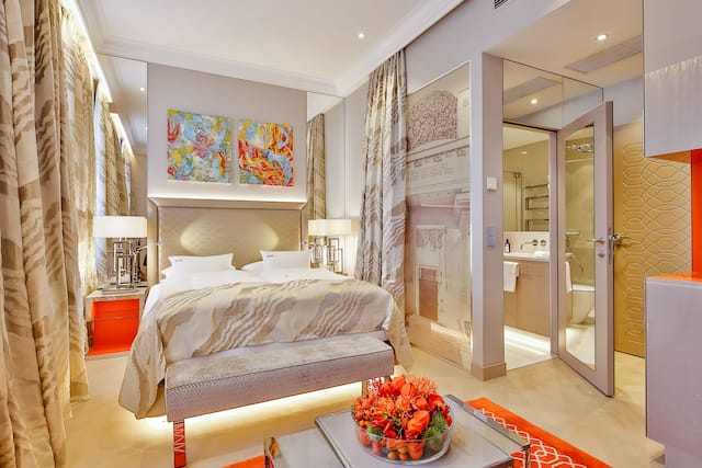 Large Bed in a Guest Room