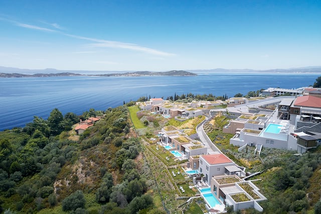 Birds Eye View of Eagles Villas Hotel Exterior