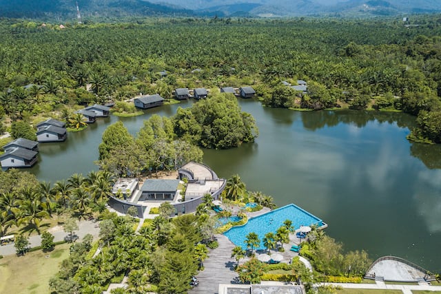 Aerial View of Mangala Estate Hotel Exterior