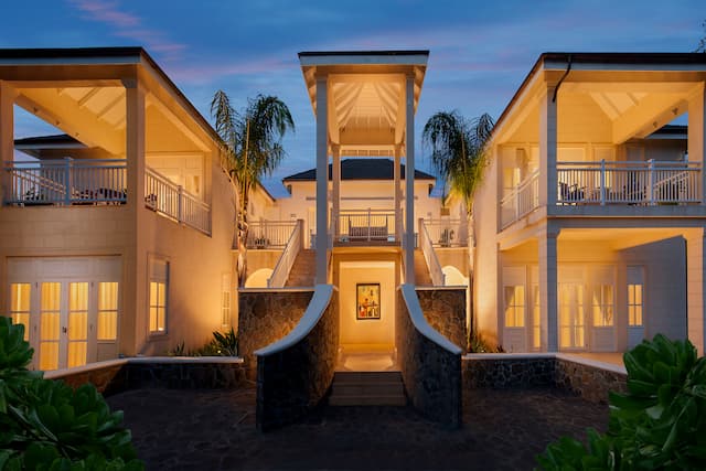 The Liming Bequia Hotel Exterior at Night
