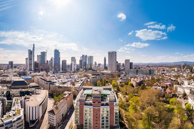 Hilton Hotel Exterior in a Large City