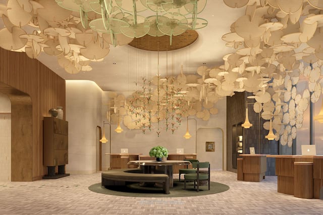 Lobby Seating Area and Front Desk Reception