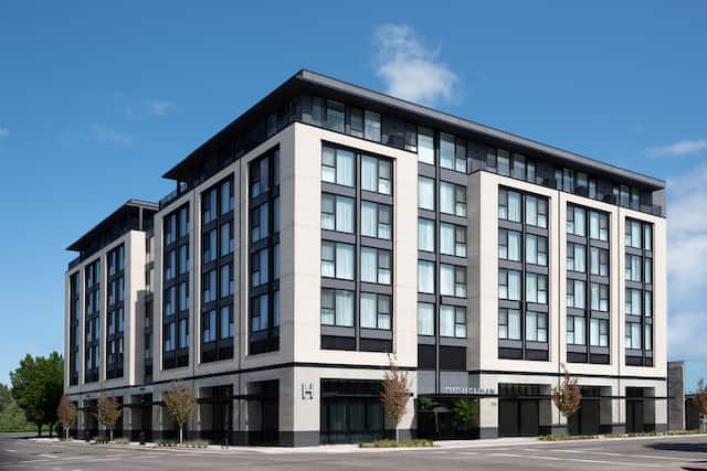 Hotel exterior with entrance