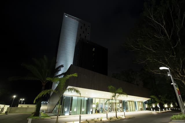 Building Exterior at Night