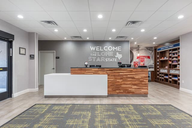 Front Desk With Treat Shop