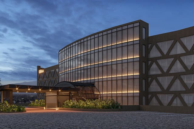 Hotel Exterior at Dusk