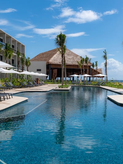 View of Hotel Exterior at the Beach