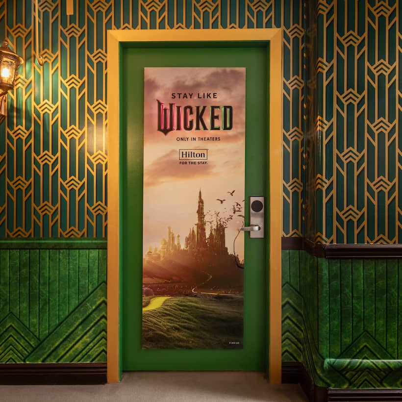 Be transported to the magical land of Oz through the suite's enchating doorway.