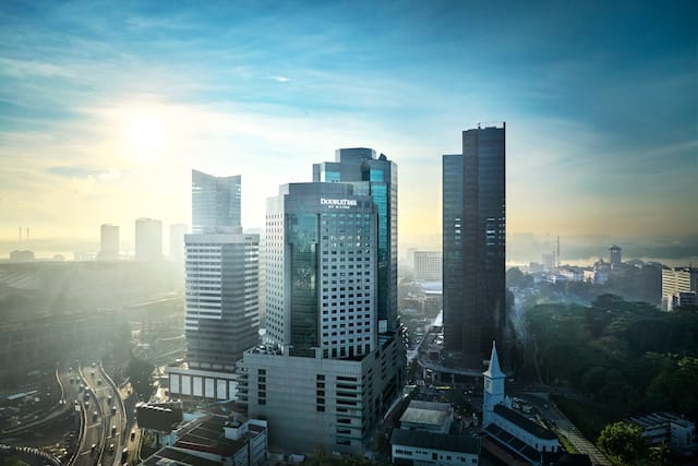 Hotel Exterior Aerial View