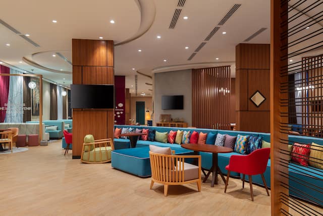 hotel lobby seating area