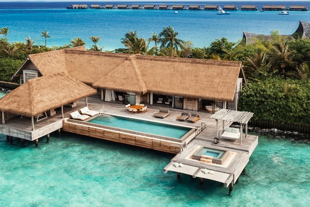 Villa view with outdoor pool