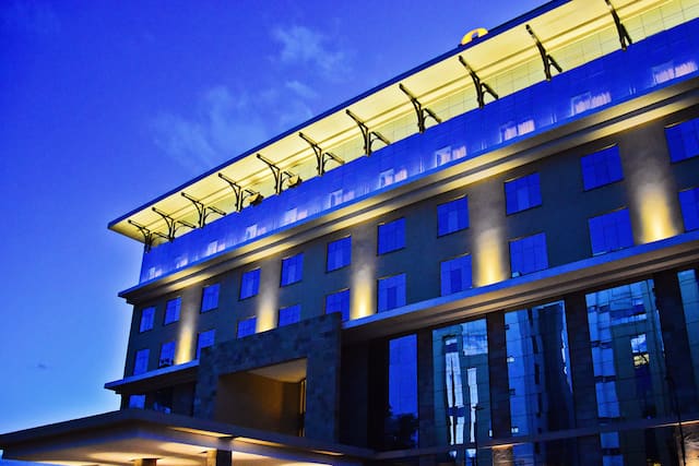 Hotel Exterior at Night