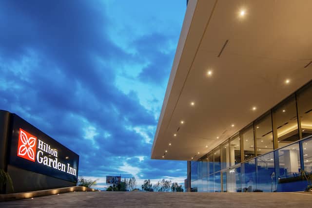 Hotel Exterior at Dusk