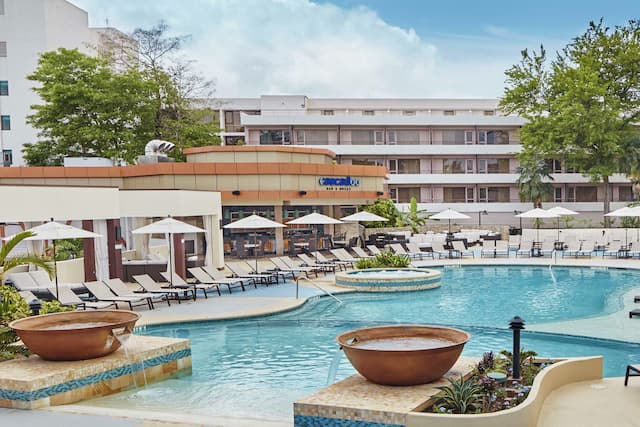 Outdoor Patio With Swimming Pool