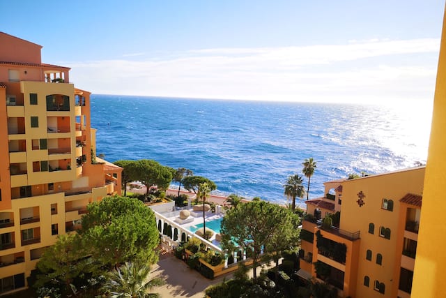 Sea and Outdoor Pool Aerial View