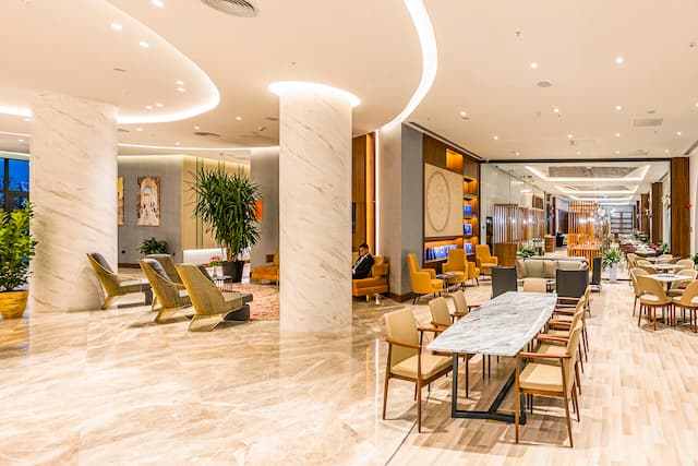 lobby with seating areas