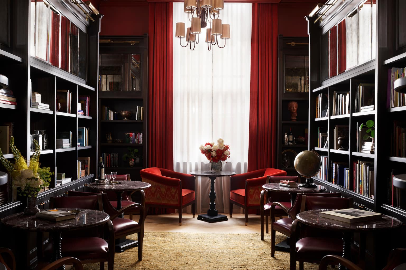 Library with Tables and Seating