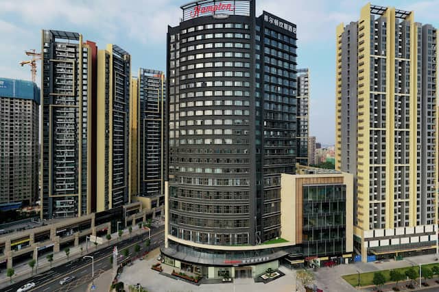 Hotel Exterior and surrounding buildings around the hotel