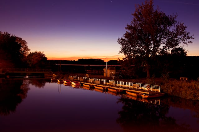 Hotel Exterior at Sunset
