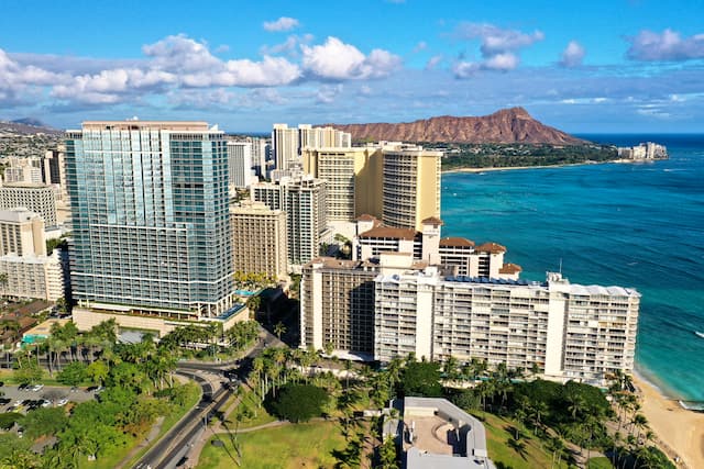 Hotel Exterior with Views of Waikiki Beach